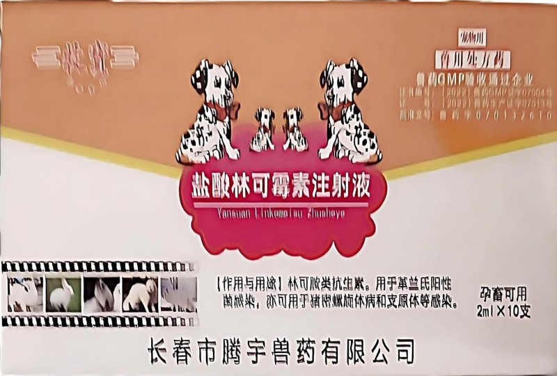 盐酸林可霉素注射液混感菌康2ml仔畜犬猫兔猪牛羊